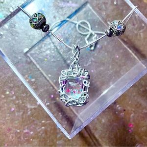 Sparkling Minimalist Mystic Topaz Necklace